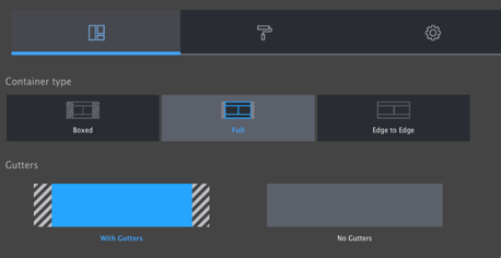 Screenshot of the Layout Builder Layout Styles options.