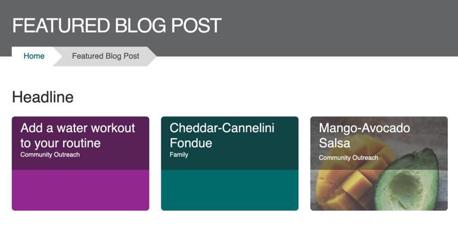 Featured blog posts in Carnation on desktop