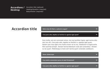 Accordion Desktop Design