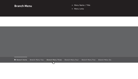 Branch Menu Desktop Design