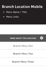 Branch Menu Mobile Design