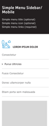 Simple Menu Mobile Design