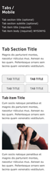 Tabs Mobile Design